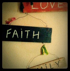 FAITH FAMILY LOVE home made